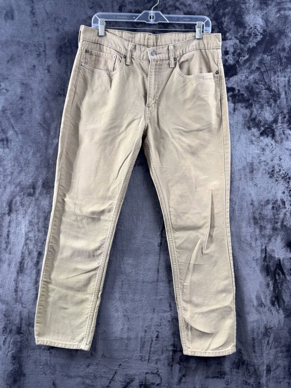 Levi's 511 Slim Fit Jeans Mens 34 X 30 Beige Khaki 100% Cotton Denim Straight Le